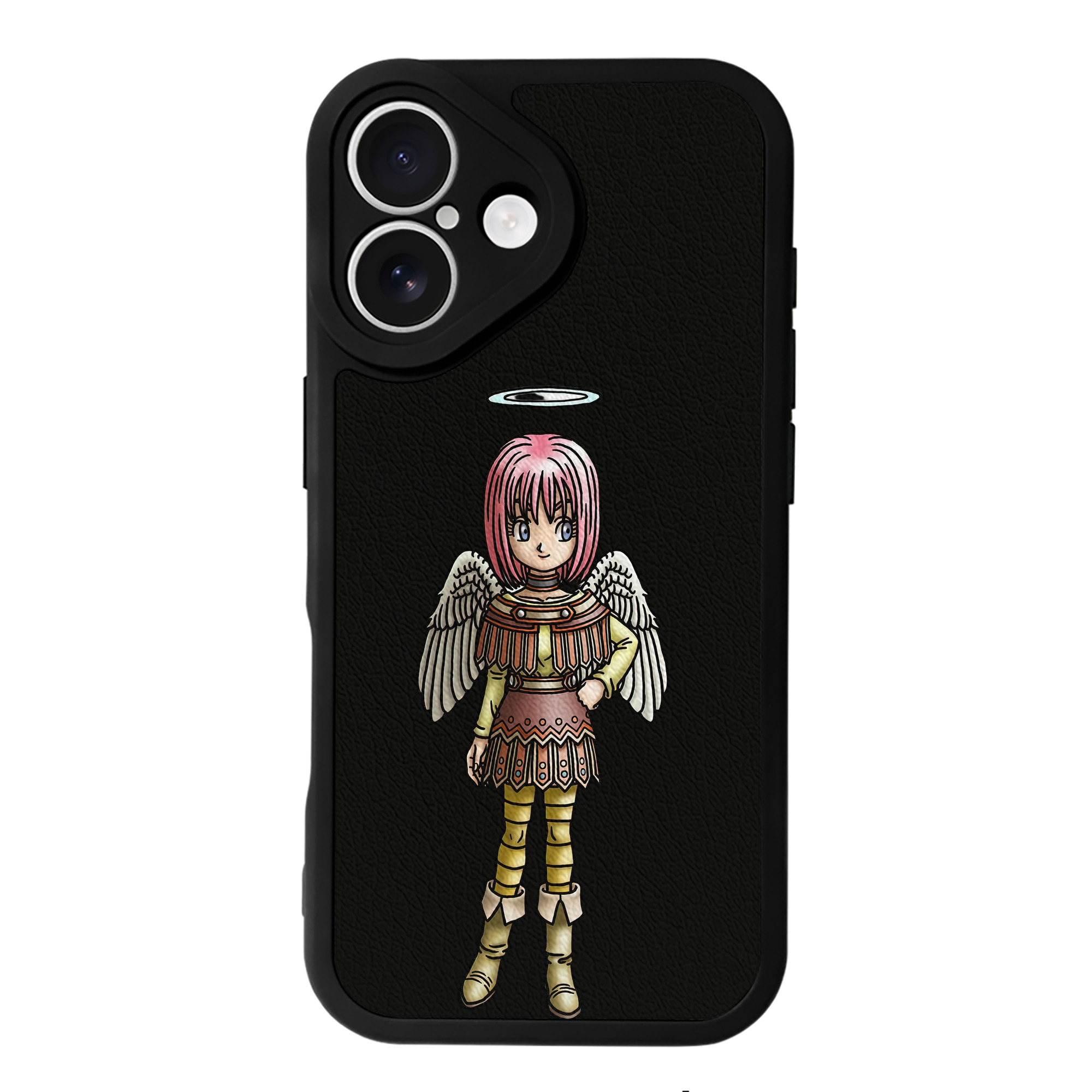 （画像用） ドラゴンクエスト Doragon Kuesuto Dragon Quest 【iPhone 16シリーズ対応】シリコンスマホケース（レザー調） 材質：シリコン